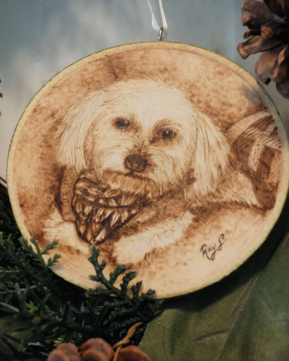 Hand-Burned Ornament