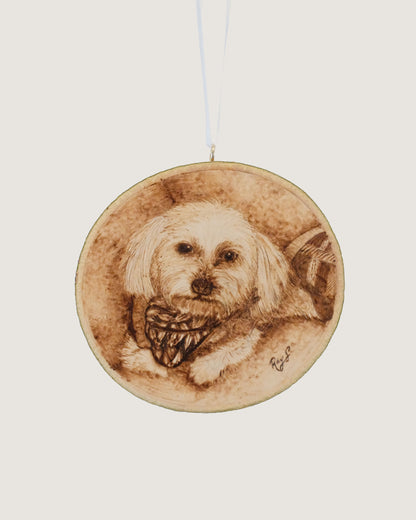 Hand-Burned Ornament