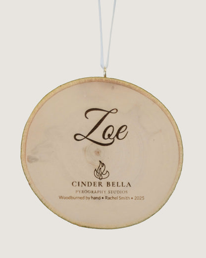 Hand-Burned Ornament