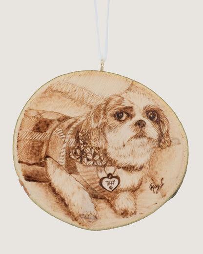 Hand-Burned Ornament