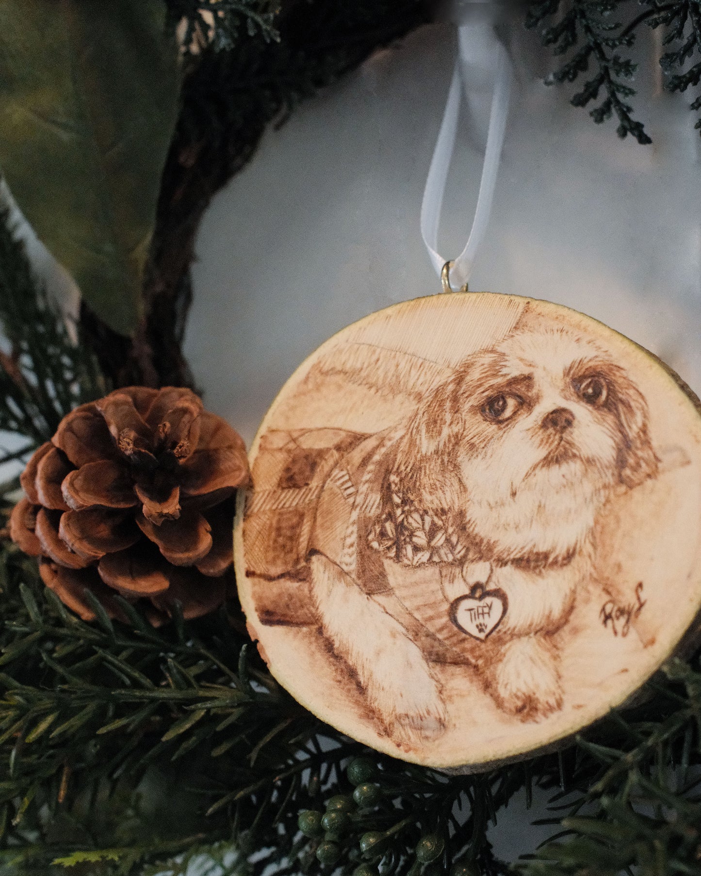 Hand-Burned Ornament